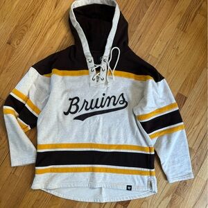 47 Brand Bruins Lacer Hoodie - Large
